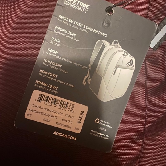 Adidas Backpack - Picture 2 of 3